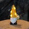 Garden Gnome Statue Solar Powered with Glowing Bees Sunflower Outdoor Funny Resin Figurine Decorations for Patio Yard Lawn Porch Housewarming Ornament Gift